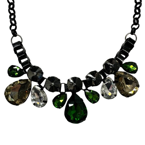 Bejeweled Black Fashion Necklace - Picture 2 of 7